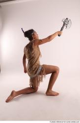 ANISE KNEELING POSE WITH AX 